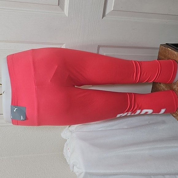 Puma Tight Fit Pink Leggings - Picture 2 of 8